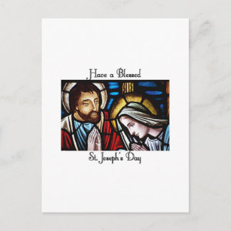 Happy St. Joseph's Day Postcard