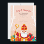 Happy St Nicholas Day Greeting Card<br><div class="desc">Celebrate the spirit of the season with this festive greeting card inspired by the beloved tradition of St Nicholas. (Image by Freepik). The card is easy to customize with your wording, font and font colour. Not exactly what you're looking for? All our products can be custom designed to meet your...</div>