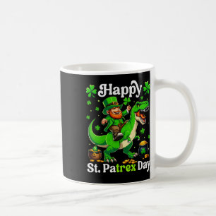 Happy St Pat-rex Day St Patricks Day Leprechaun Ri Coffee Mug
