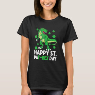 Happy St Pat Rex Dinosaur Saint Patrick S Day For T-Shirt