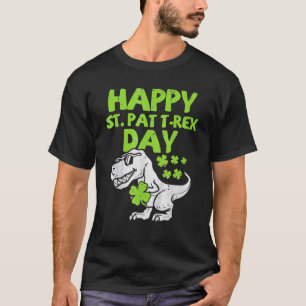 Happy St Pat Rex Dinosaur Saint Patrick's Day For T-Shirt