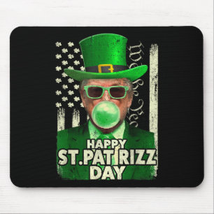 Happy St Pat Rizz Day Funny St. Patricks Day Mouse Pad