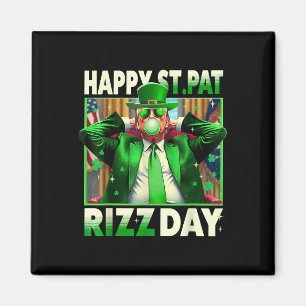 Happy St Pat Rizz Day Trump Funny St. Patricks Magnet