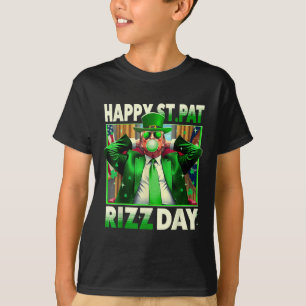 Happy St Pat Rizz Day Trump Funny St. Patricks T-Shirt