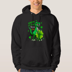 Happy St Pat T Rex Day Dinosaur St Patrick's Day B Hoodie