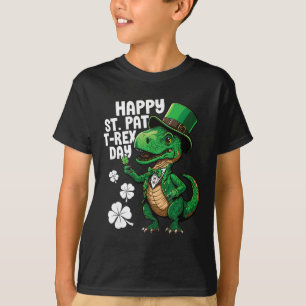 Happy St Pat T-rex Day St Patricks Day Dinosaur Di T-Shirt