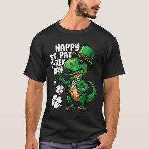 Happy St Pat T-rex Day St Patricks Day Dinosaur Di T-Shirt