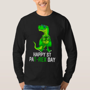 Happy St Pat T Rex Patrick S Day Funny Dinosaur B T-Shirt