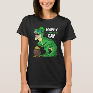 Happy St Pat Trex Day Dino St Patricks Day Kids To T-Shirt