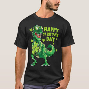 Happy St Pat Trex Day Dino St Patricks Day Toddler T-Shirt