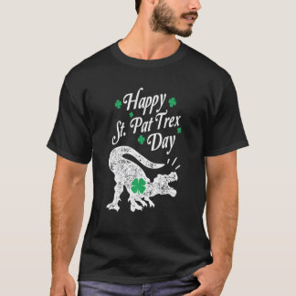 Happy St Pat Trex Day Dino St Patricks Day Toddler T-Shirt