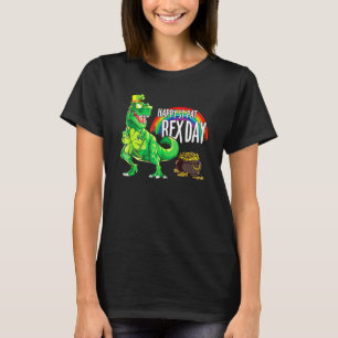 Happy St Pat Trex Day Dino St Patricks Day Toddler T-Shirt