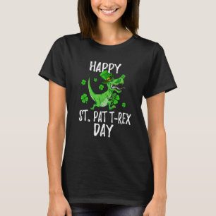 Happy St Pat Trex Day Dino St Patricks Day Toddler T-Shirt