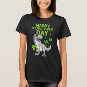Happy St Pat Trex Day Dino St Patricks Day Toddler T-Shirt