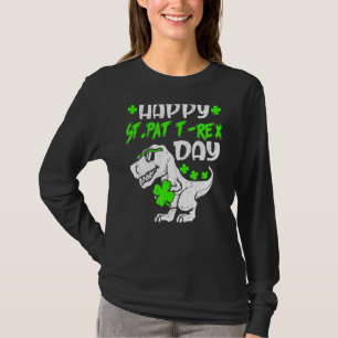 Happy St Pat Trex Day Dinosaur St Patrick's Day T-Shirt