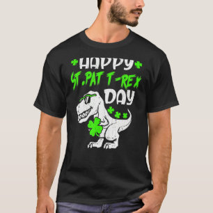 Happy St Pat Trex Day  Dinosaur St Patrick's Day T-Shirt