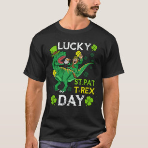 Happy St Pat Trex Day Dinosaur St Patricks Day Tod T-Shirt