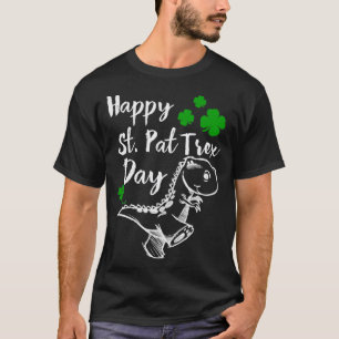 Happy St Pat TRex Day Dinosaur T-Shirt