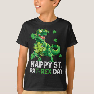 Happy St Pat Trex Day Dinosaur Toddler St Patricks T-Shirt
