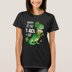 Happy St Pat Trex Day St Patricks Day Dinosaur Luc T-Shirt