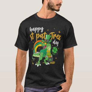 Happy St Pat Trex Day - St Patrick's Day Green Tre T-Shirt