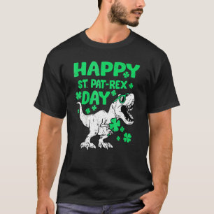 Happy St PaTRex Dinosaur Saint Patrick's Day Boys  T-Shirt
