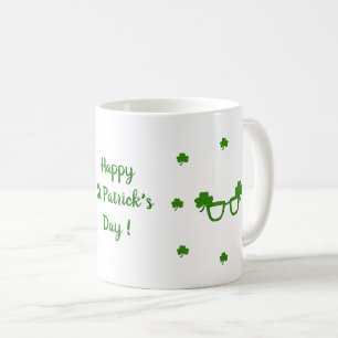 Happy St Patri Minimalist Cute Coffee Mug