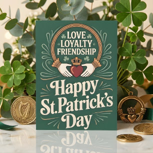 Happy St Patrick Days Love Loyalty Holiday Card