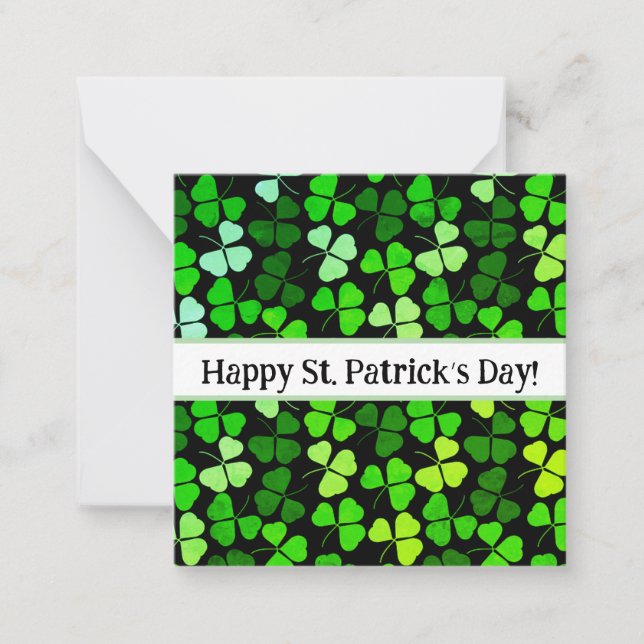 Happy st Patrick’s day cards, cute, stock up! Card (Front)