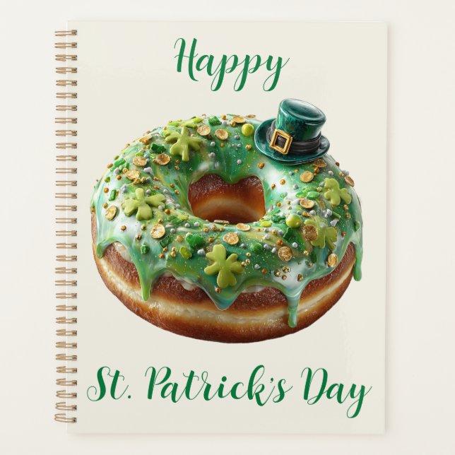 Happy St. Patrick’s Day Donut with Leprechaun Hat (Devant)