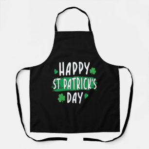 Happy St Patrick s Day Heart Patricks Day Paddy Apron
