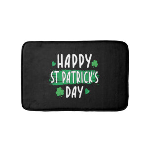 Happy St Patrick s Day Heart Patricks Day Paddy Bath Mat