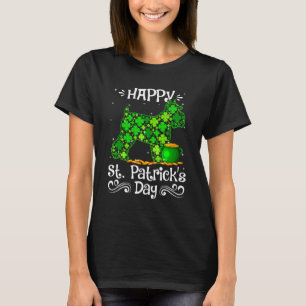 Happy St Patrick S Day Schnauzer Dogs Shamrock Cos T-Shirt