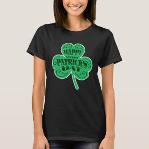 Happy St Patrick s Day Shamrock Catholic Saint Pat T-Shirt
