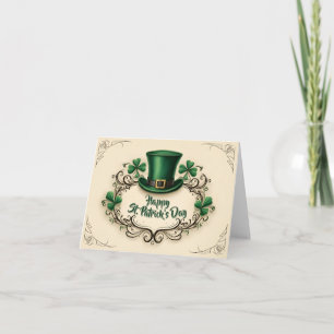 Happy St. Patrick’s Day Shamrock Design Thank You Card