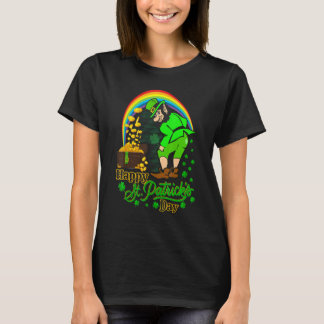 Happy St Patrick S Day Shamrock Graphic Men Women  T-Shirt