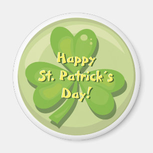 Happy St. Patrick´s Day Shamrock Magnet