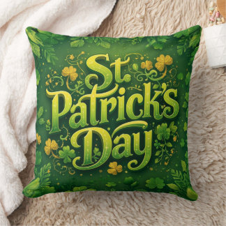 Happy St. Patrick’s Day Throw Pillow