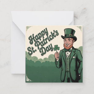 Happy St. Patrick’s Day Vintage Leprechaun Card