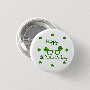 Happy St Patrick's Day 1 Inch Round Button