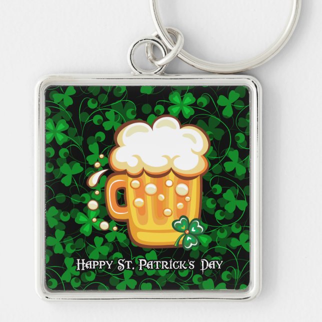Happy St. Patrick's Day 1 Keychain (Front)