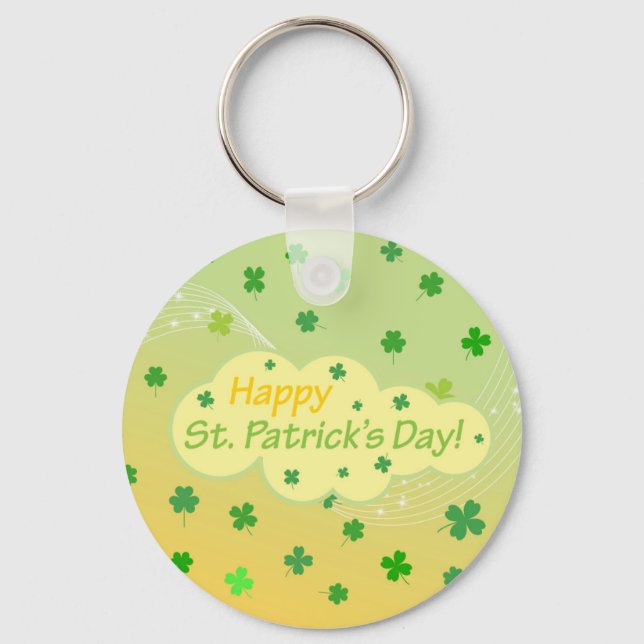 Happy St Patricks Day 1 Keychain (Front)