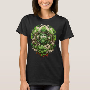 Happy St Patricks Day 2023 Horror Leprechaun Gnome T-Shirt