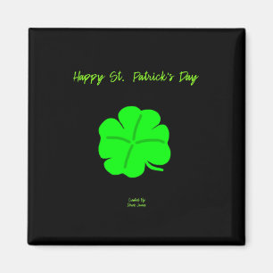Happy St. Patrick's Day 2 Inch Square Magnet