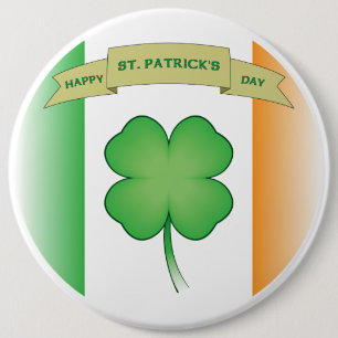 Happy St. Patrick's Day 6 Inch Round Button