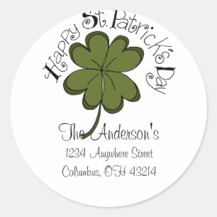 Happy St. Patrick's Day Address Labels