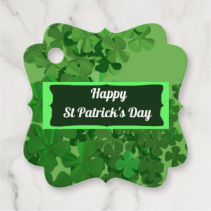 Happy St Patrick's Day and Good Luck Personalized Favour Tags
