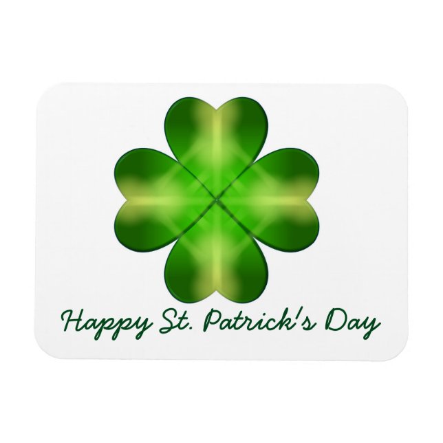 Happy St Patrick's Day and Good Luck Personalized Magnet (Horizontal)