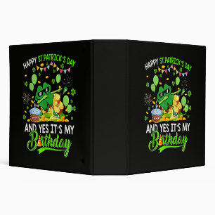 Happy St Patricks Day and My Birthday Shamrock Binder