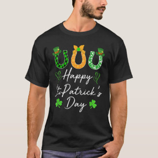 Happy St Patricks Day And Shamrock Classic Horse H T-Shirt